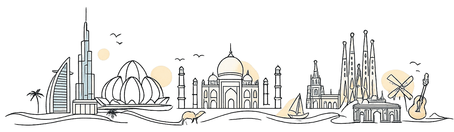 Crafted with love from Spain, India & Dubai